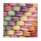Schattigee Franse Macaron Cookies Tegeltje (Voorkant)