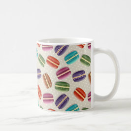 Schattigee Franse Macaron Pattern Koffiemok