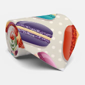 Schattigee Franse Macaron Pattern Stropdas (Opgerold)