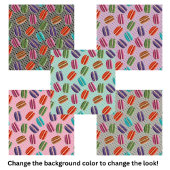 Schattigee Franse Macaron Pattern Tegeltje