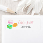 Schattigee franse macaron retour adres label (Insitu)