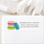 Schattigee Franse Macarons Macaroon Cookies Etiket (Insitu)