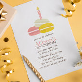 Schattigee Franse Macarons Verjaardag Kaart