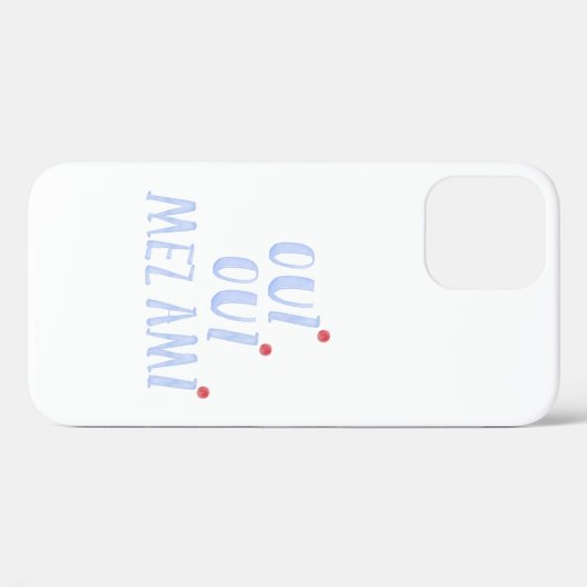 Schattigee Franse oui oui ja mijn vrienden Case-Mate iPhone Case (Achterkant (horizontaal))