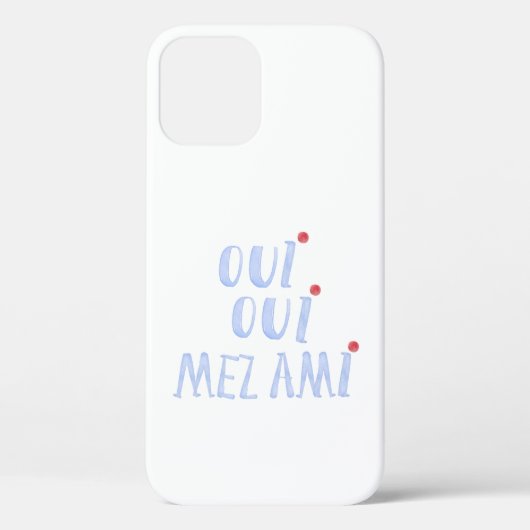 Schattigee Franse oui oui ja mijn vrienden Case-Mate iPhone Case (Achterkant)