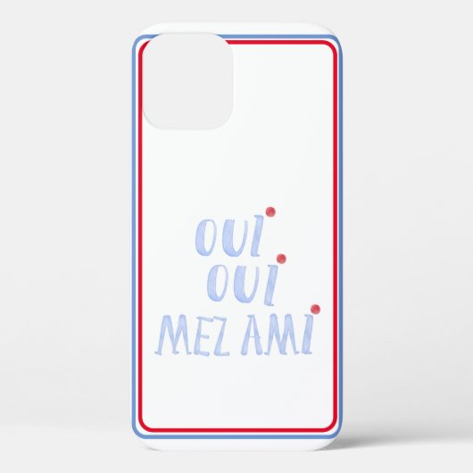 Schattigee Franse oui oui ja mijn vrienden Case-Mate iPhone Case (Achterkant)