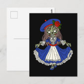 Schattigee Franse zombie Briefkaart (Voorkant / Achterkant)