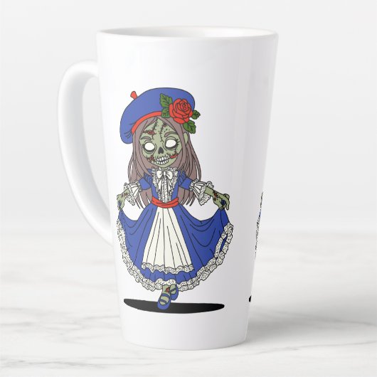 Schattigee Franse zombie Latte Mok (Linkerhoek)