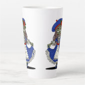 Schattigee Franse zombie Latte Mok (Voorkant)