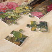 Schattigee Frenchie Paris Cafe olieverfschilderij Legpuzzel (Zijkant)