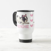 Schattigee Frenchie Puppy Hondenliefhebber Gift Fr Reisbeker (Voorkant links)