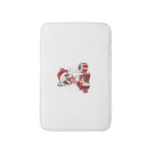 Schattigee Frenchie Santa Hat Grappige Kerst Frans Badmat (Voorkant Verticaal)