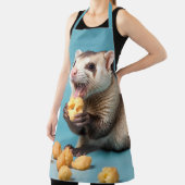 Schattigee fret eten kaas puffs schort (Insitu)