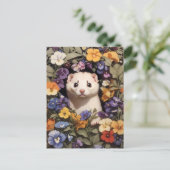 Schattigee fret genesteld in Pansies Garden Briefkaart (Staand voorkant)