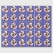 Schattigee fret in een Tutu Doing Ballet Cadeaupapier (Vlak)