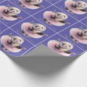 Schattigee fret in een Tutu Doing Ballet Cadeaupapier (Hoek)