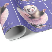 Schattigee fret in een Tutu Doing Ballet Cadeaupapier (Rol Hoek)