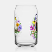 Schattigee Fretten Bloemen Blikvorm Glas (Links)