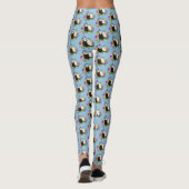 Schattigee Fretten Bloemen Leggings (Achterkant)