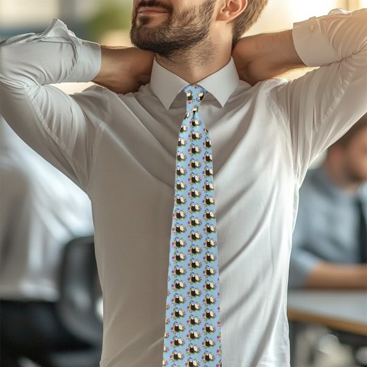 Schattigee Fretten Bloemen Stropdas