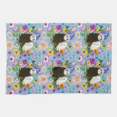 Schattigee Fretten Bloemen Theedoek (Horizontaal)
