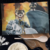 Schattigee frettensleutels Cherub Theedoek