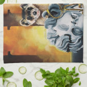 Schattigee frettensleutels Cherub Theedoek (Gevouwen)