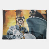 Schattigee frettensleutels Cherub Theedoek (Horizontaal)