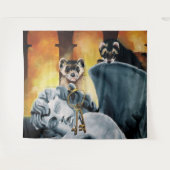 Schattigee frettensleutels Cherub Wandkleed (Voorkant (horizontaal))