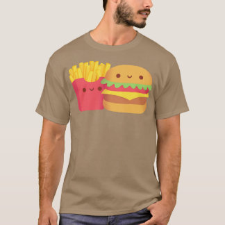Schattigee Fries en Buger T-shirt