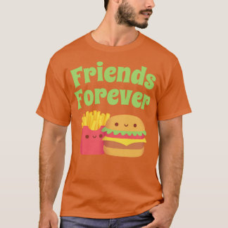 Schattigee Fries en Burger Friends Forever T-shirt
