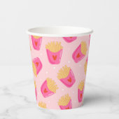 Schattigee frieten papier cup papieren bekers (Achterkant)