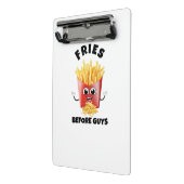 Schattigee frietjes Cartoon Hoodie & T-shirt – Gra Mini Klembord (Angled2)