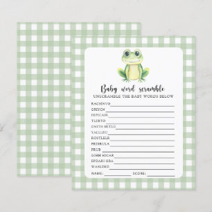 Schattigee Frog Baby Word Scramble spel