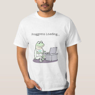 Schattigee Frog Laptop Mannen T-shirt