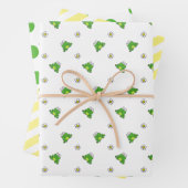 Schattigee Frog Party Wrapping Paper Sheets - Set (In situ)