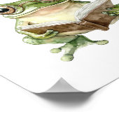 Schattigee Frog Reading Poster Print (Hoek)
