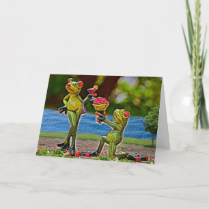 Schattigee Frog Valentijnsdag Kaart
