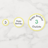 Schattigee Frog Verjaardagstafel Confetti (Voorkanten)