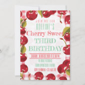 Schattigee Fruit Cherry Sweet Birthday Kaart (Voorkant)