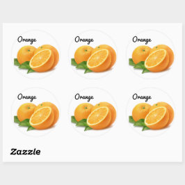 Schattigee Fruit Oranje Stickers Fun Design School