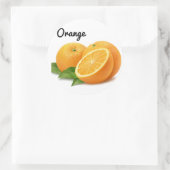 Schattigee Fruit Oranje Stickers Fun Design School (Tas)