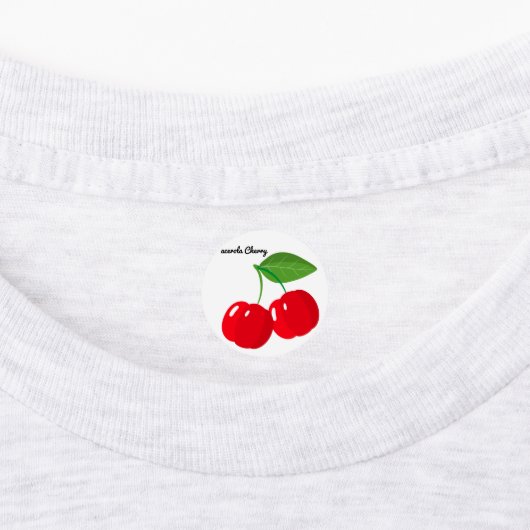 Schattigee Fruit Stickers Fun Design School Labels (Aangebracht)