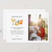 Schattigee Fruitcocktail Foto Verjaardag Kaart (Voorkant / Achterkant)