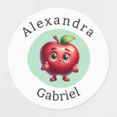 Schattigee fruitetiketten labels (Design 1)