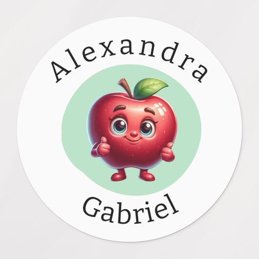 Schattigee fruitetiketten labels (Design 1)