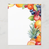 Schattigee fruitliefhebbers verkopers briefpapier  (Achterkant)