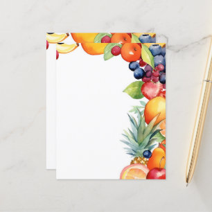 Schattigee fruitliefhebbers verkopers briefpapier