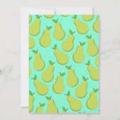 Schattigee Fruitperen Kinder 1e Verjaardagsfeest Kaart (Achterkant)