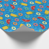 Schattigee Fruitpool Floats Cadeaupapier (Hoek)
